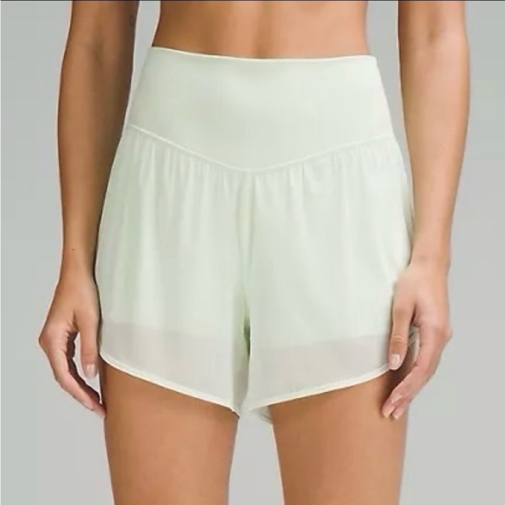 Lululemon Athletica Light Green Athletic Shorts